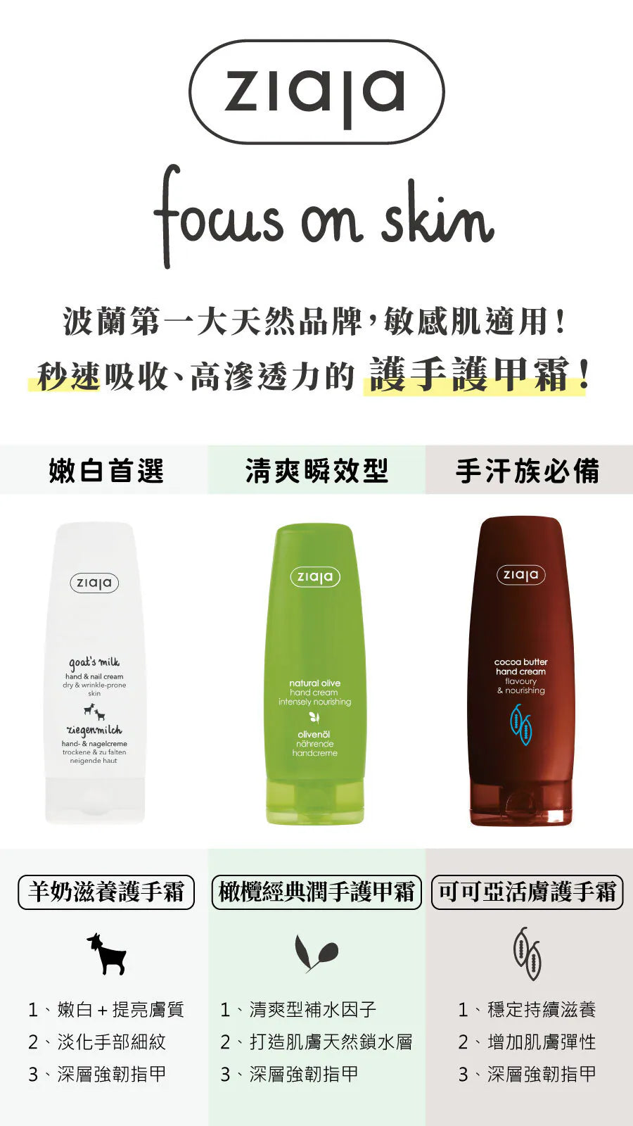 天然橄欖經典潤手護甲霜
